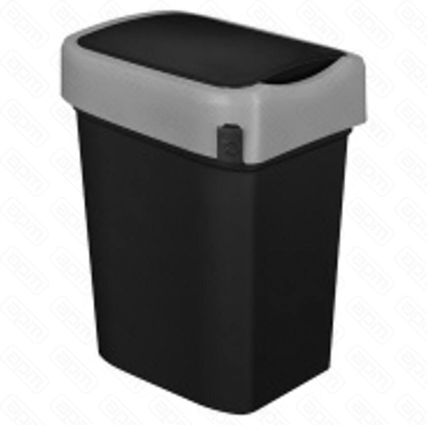 Бак для мусора SMART BIN 10л 245x196x345мм с крышкой маятник черный 435289813